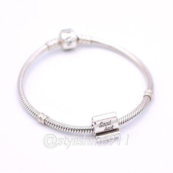 Authentic Pandora Good Luck Scroll Charm - Picture 5 of 11